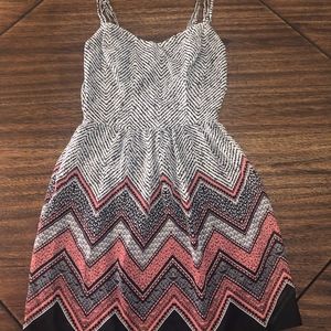 Sleeveless Patterned A-Line Sundress